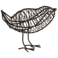 Bird On A Wire Sculpture - Small - Graphite