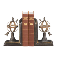 Arrow And Sphere Bookends