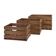 Ainsley Wood Crates - Set of 3