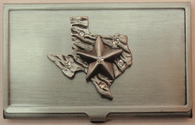 Texas Pewter Business Cardholder
