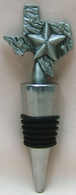 Texas Pewter Wine Stopper