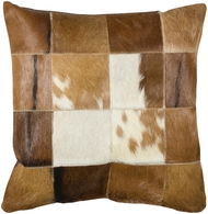 Brown Cowhide 18" x 18" Pillow  S/2