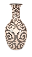Bronze and Cream Benigna Oversized Tall Floor Vase