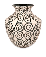 Bronze and Cream Benigna Oversized Wide Floor Vase