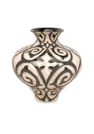 Bronze and Cream Benigna Short Vase
