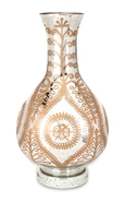 Carmina Oversized Etched Glass Vase