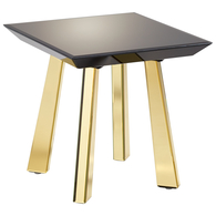 Abbott Side Table - Black and Gold