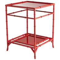 Akira Side Table - Chinese Red