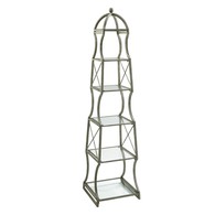 Rustic Gray Iron Chester Etagere