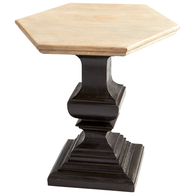 Phidias Table - Light French Grey and Antique Black