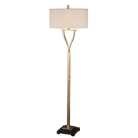 Arguello Brushed Brass Floor Lamp