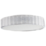 Aaria Five Light Ceiling Mount -  Large - Chrome and Clear Glass