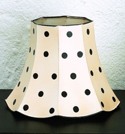 Black Polka Dot Lamp Shade Set of 4