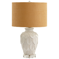 Alabaster Frond Table Lamp