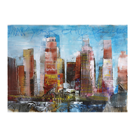 Abstract New York City V Print On Canvas - Alberto De Serafino
