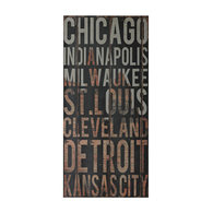 American Cities Subway Typography 2 Wall Decor
