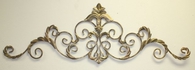 Gold Iron Scroll Horizontal Wall Grille