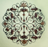 Leaf Accent Medallion Wall Grille