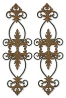 Leaf and Scroll Wall Grilles Decor S/2