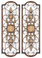 Medallion Scroll Wall Grilles Decor S/2