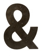 Ampersand Metal Magnet Board with Magnets