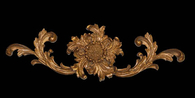 Custom Finished French Sunflower Cartouche  Gold Wall Plaque Decor