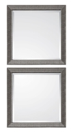Allia Silver Square Mirrors -  S/2
