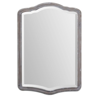 Amedea Aged Wood Mirror - Light Gray