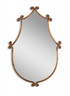 Antique Gold French Curve Mirror