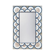 Art Deco Capiz Shell And Glass Mosaic Mirror