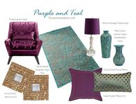 Purple and Teal Room Collection
