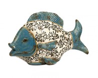 Blue and White Ceramic Fish