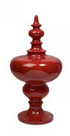 Small Red Lidded Urn
